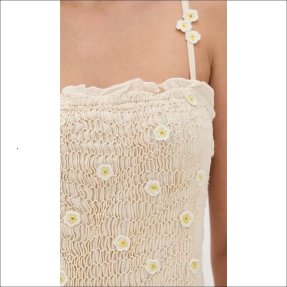 Free People Daphne Midi Dress in Tea Combo - XS - NWT - Picture 5 of 11